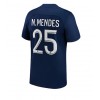 Herren Fußballbekleidung Paris Saint-Germain Nuno Mendes #25 Heimtrikot 2022-23 Kurzarm